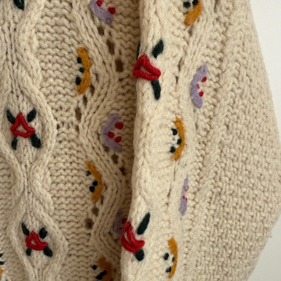 Vintage Santex Embroider Cardigan Traditional Folk Austrian German Cottagecore - Picture 5 of 9